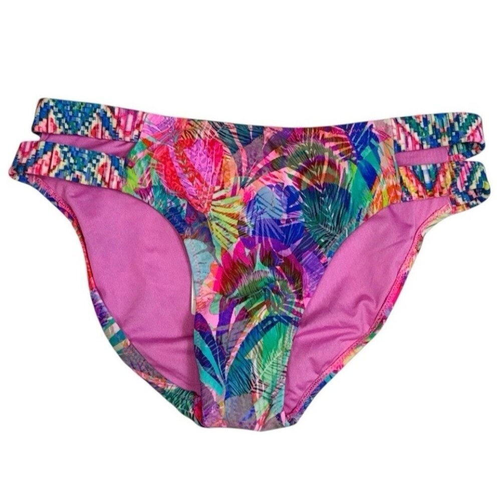 Phax Swimwear Women's XS/30 Bikini Swim Bottom‎ Pink Green Multi NWT